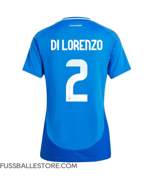 Günstige Italien Giovanni Di Lorenzo #2 Heimtrikot Damen EM 2024 Kurzarm